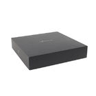 Black Square Shape Kraft Paper Gift Box With Lid