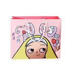 Pink Cartoon Handmade Cardboard Toy Box Cute Appearance For Kids