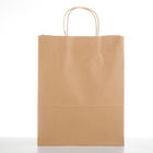 Eco Recycle Take Away Paper Bags With Handles Custom Logo Printed