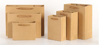 Cardboard Paper Kraft Shopping Paper Bags With Handles Custom Logo Printed