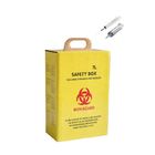 5L 7L Biodegradable Biohazard Sharps Container Yellow Color For Hospital