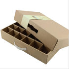 Custom Printed Cardboard Boxes , Kraft Corrugated Boxes For Fruit Vegetable