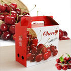 4 Color Printing Custom Corrugated Boxes 22X18X0.4 Cm For Fruit Packaging