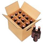 Beer Packaging Custom Corrugated Boxes 40X40X0.5cm Environmental Friendly Material