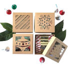 Paperboard Christmas Cookie Gift Boxes , Custom Holiday Cookie Gift Boxes
