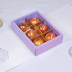 Recycled Materials Custom Cardboard Display Boxes With Window Pastry packaging
