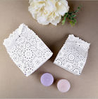 Hollow Luxurious Wedding Candy Box , White Personalized Candy Boxes