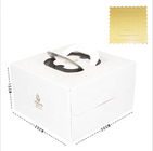 Recycled Paper Birthday Cake Box , Cake Packaging Box 25X25X0.4 Cm