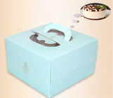 Recycled Paper Birthday Cake Box , Cake Packaging Box 25X25X0.4 Cm