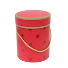 OEM-Customized logo printing Cardboard box Red Cylindrical children's toy gift box