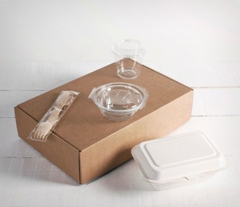 Eco Friendly Food Packaging Fastfood box brown Food grade cardboard box