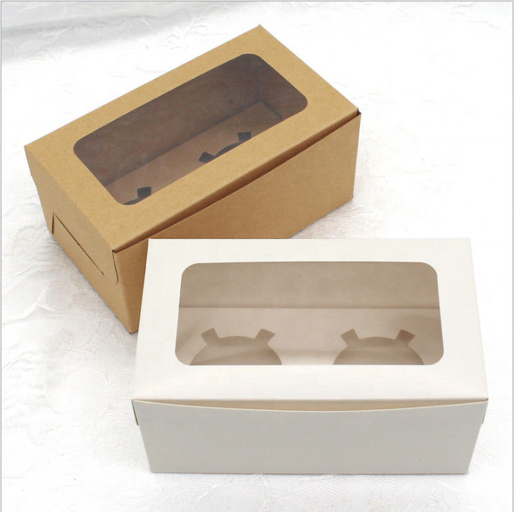 Multi Color Choices Custom Cardboard Display Boxes With Clear Window