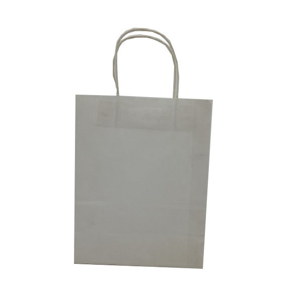 Unisex Handle Paper Bag , Rectangle Small Kraft Bags With Handles