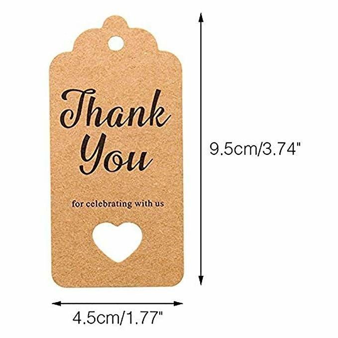 Kraft Paper Personalized Clothing Labels , Brown Clothing Label Tags