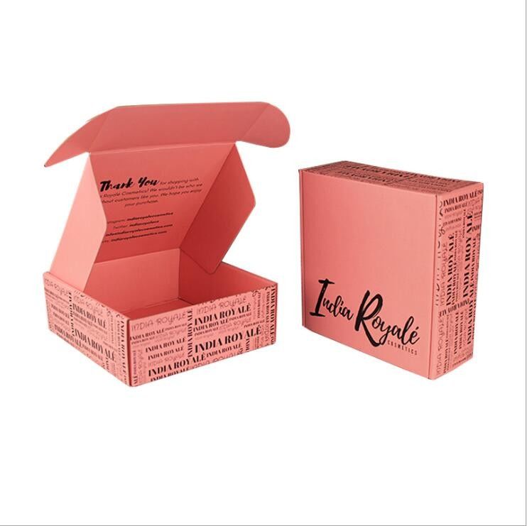 Gift Matt Lamination Recyclable Corrugated Paper Mailer  Boxes Packaging Box
