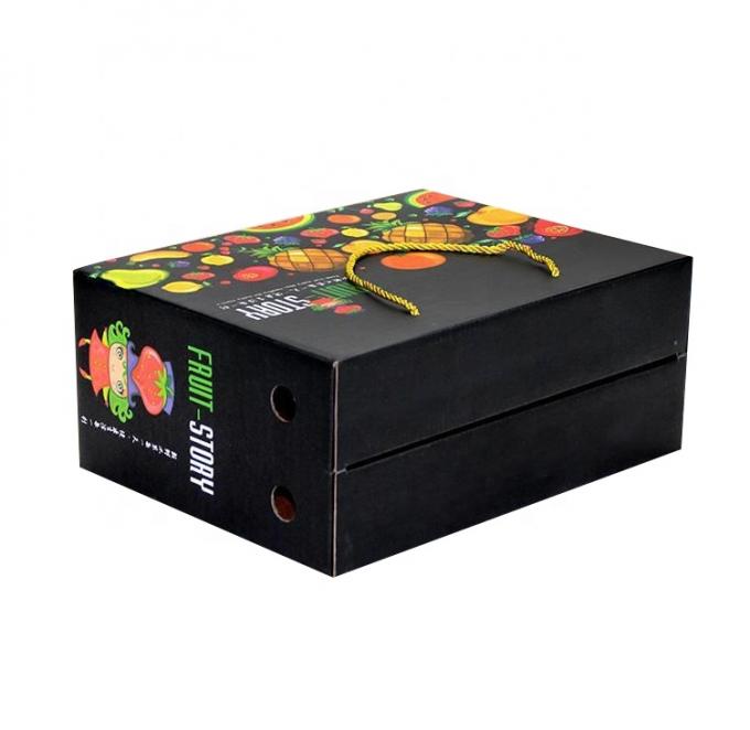 Recycled Custom Corrugated Boxes For Big Fruit Packaging