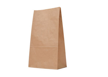 ECO - Friendly Recycled Paper Food Bags , Customized Paper Bag Food Grade