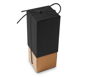 Recycled Paper Food Packaging Wine Box With Lid CE FSC IOS9001 Approval