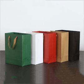 Cardboard Paper Kraft Shopping Paper Bags With Handles Custom Logo Printed