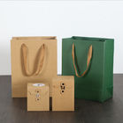 Cardboard Paper Kraft Shopping Paper Bags With Handles Custom Logo Printed