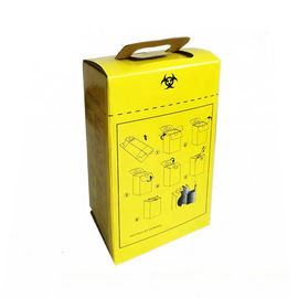 7L Medical Sharps Box Waste Bin Paperboard,Art Paper Material For Hospital