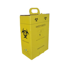 7L Medical Sharps Box Waste Bin Paperboard,Art Paper Material For Hospital