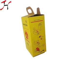 Recyclable Paper Medical Sharps Box Safety Boxes 58X28X50 Cm Single Package Size 