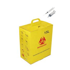 15L Biohazard Disposal Container Customized Logo Needle Collection Box sharp box packaging boxes