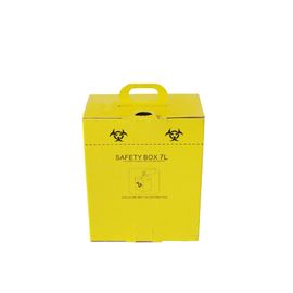 7L Corrugated paper Hospital Disposal Syringe Needle Sharp Container Medica safety box​