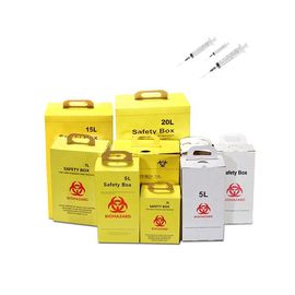 Yellow Color Medical Sharps Disposal , Sharps Waste Disposal Consumable