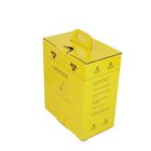 2.5L Custom Logo Cardboard Paper Sharp Container Box Safety Box For Small Sharps Yellow packaging Used In Hospitals