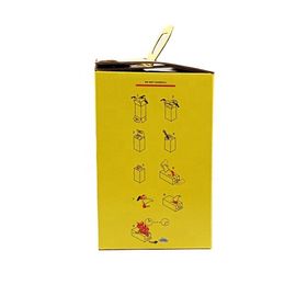 ​0.5L Customized logo Hospital Discarded needles corrugated paper yellow medical safety box  sharp boxes