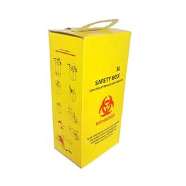 Paper Board Material Medical Sharps Box For Medical Hospital And Clinic