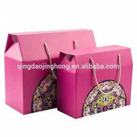 fruit vegetable gift color corrugated carton box with rope