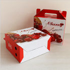 4 Color Printing Custom Corrugated Boxes 22X18X0.4 Cm For Fruit Packaging