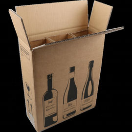 Beer Packaging Custom Corrugated Boxes 40X40X0.5cm Environmental Friendly Material