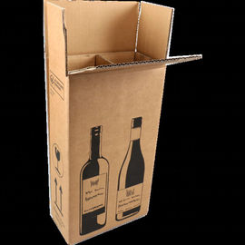 Beer Packaging Custom Corrugated Boxes 40X40X0.5cm Environmental Friendly Material