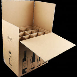 Beer Packaging Custom Corrugated Boxes 40X40X0.5cm Environmental Friendly Material