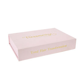 Pink Foldable Gift Box With Custom Logo Printing