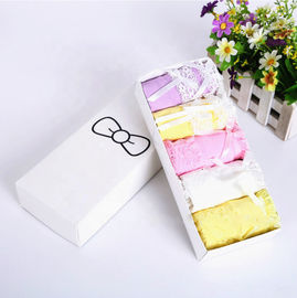 Wholesale Recycled Materials Custom logo cardboard underwear storage packaging panties gift box with lid