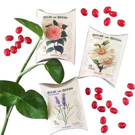Customized Printing Wholesale Recyclable material Pillow Gift Box Seed Paper Packaging Box