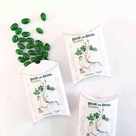 Customized Printing Wholesale Recyclable material Pillow Gift Box Seed Paper Packaging Box