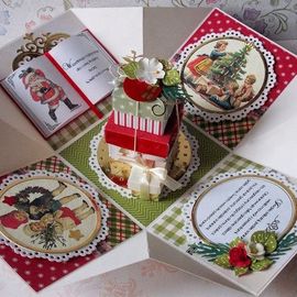 ECO-Friendly Wholesale Surprise Gift box Diy Christmas explosion present box