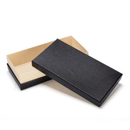 Wholesale  Recyclable Biodegradable Custom logo  matte black private label gift box for wallet