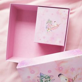 Unicorn Design Paper Cookie Boxes Biodegradable Material With Customized Printing