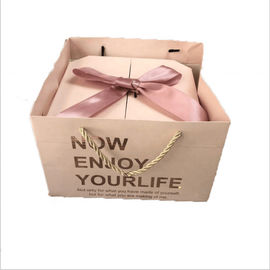 Customized Printing Logo Cosmetic box Recyclable lovely  Cardboard gif tbox with Portable gift bag