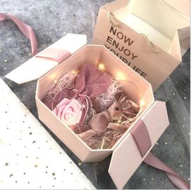 Recyclable Delicate Perfume Gift   Paper Packaging Boxes With Portable Paper Bag