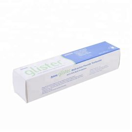 White Card Paper Packaging Toothpaste Box Recyclable Biodegradable Material