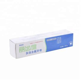 White Card Paper Packaging Toothpaste Box Recyclable Biodegradable Material