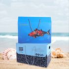 Customized Size Wax Fresh Seafood Box With Professional Die Cutting